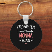 Womens Nonna New Promoted To Nonna Again V-neck Sleutelhanger (Voorkant)
