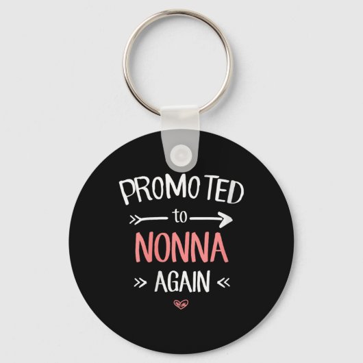 Womens Nonna New Promoted To Nonna Again V-neck Sleutelhanger (Voorkant)