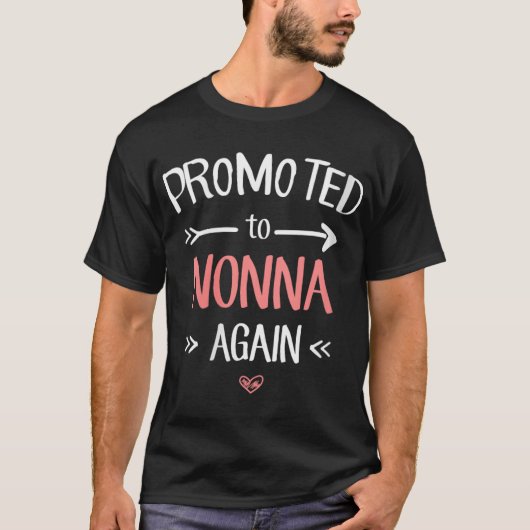 Womens Nonna New Promoted To Nonna Again V-neck  T-shirt (Voorkant)