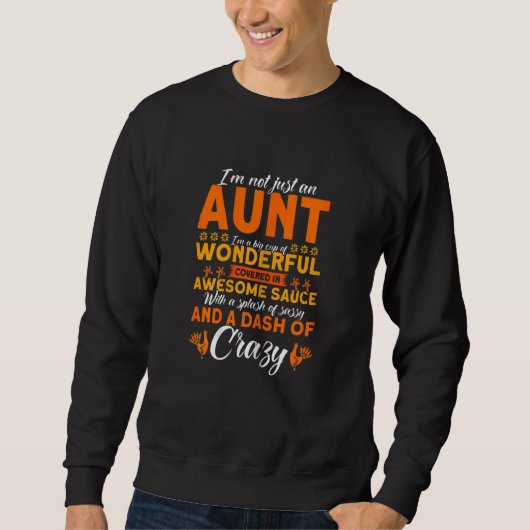 Womens Not Just An Aunt Big Cup Of Wonderful Thank Trui (Voorkant)