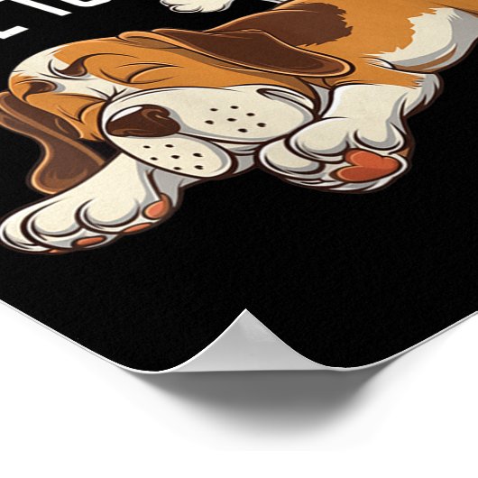 Womens Not Today Maybe Tomorrow Funny Lazy Dog Sle Poster (Hoek)