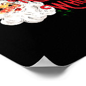 Womens Nothing For You Funny Santa Claus Christmas Poster (Hoek)