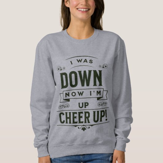 WOMEN'S NOW I'M UP CHEER UP LONG PULLOVER HOODIE  (Voorkant)