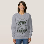 WOMEN'S NOW I'M UP CHEER UP LONG PULLOVER HOODIE  (Voorkant volledig)