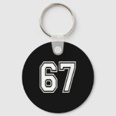 Womens Number 67 Numbered Uniform Srts Jersey Team Sleutelhanger (Voorkant)