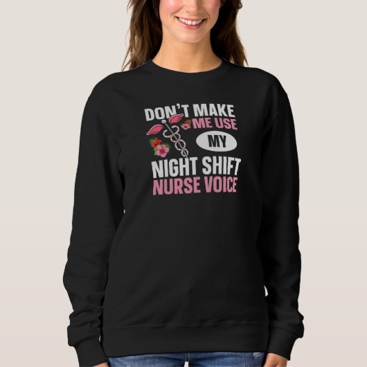 Womens Nursing appreciation for a Night Shift Nurs Trui (Voorkant)
