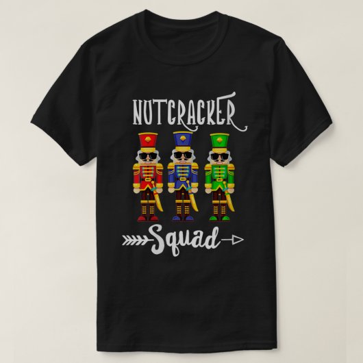 Womens Nutkraker Squad, Funny Kerstmis Nutcracke T-shirt (Design voorkant)