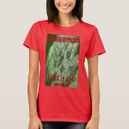 Women's "Obsession Suppression" colored t-shirt. T-shirt