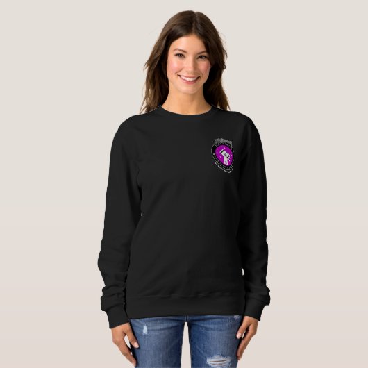Women's Official Small Logo Sweatshirt Black (Voorkant volledig)