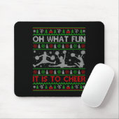 Womens Oh What Fun It Is To Cheer Christmas Cheerl Muismat (Met muis)