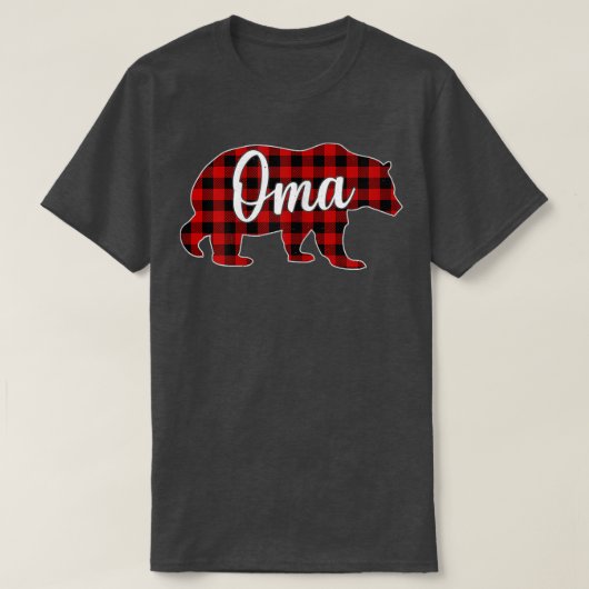 Womens Oma Beer Shirt Kerstmis Roodspelfamilie M (Design voorkant)