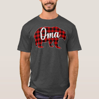 Womens Oma Beer Shirt Kerstmis Roodspelfamilie M