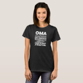 Womens Oma Du hast bereits mich Deine Enkelin Oma  T-shirt (Voorkant volledig)