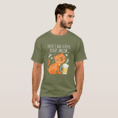 Womens One Beer Right Meow Cat Funny St Patricks D T-shirt (Voorkant volledig)