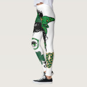 Womens One Lucky Mama St Patricks Day Mam Leggings (Links)