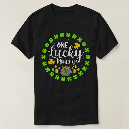 Womens One Lucky mamma St T-shirt (Design voorkant)