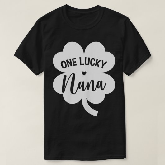 Womens One Lucky Nana Shamrock Four Leaf Clover St T-shirt (Design voorkant)