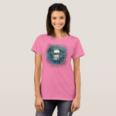 Womens ontmaskeren Logo T-shirt (Voorkant volledig)