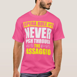 Womens Opera Zanger voor Opera Vocalist Tenor Sing T-shirt