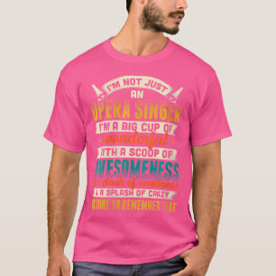 Womens Opera Zanger voor Opera Vocalist Tenor Sing T-shirt