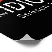 Womens Orange Is The New Idiot Funny Quote V-neck  Poster (Hoek)