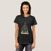 Womens Orca Fish  Xmas Holiday  Orca Christmas Tre T-shirt (Voorkant volledig)
