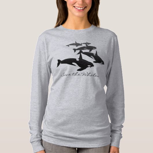 Women's Orca Jersey Shirt Orca Whale Art Hoodie (Voorkant)