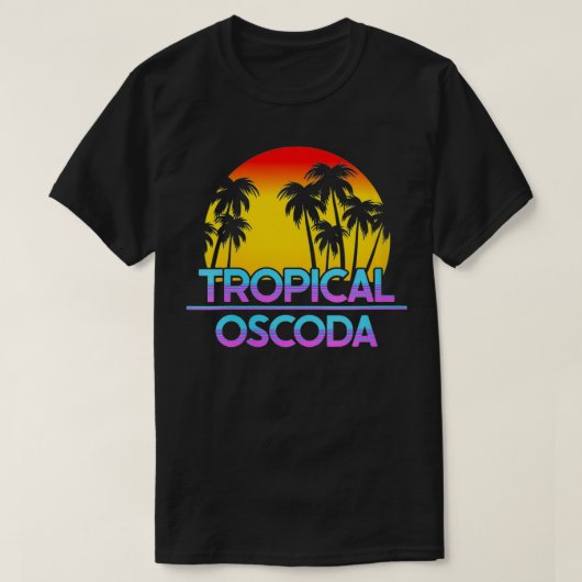 Womens Oscoda Michigan Funny Ironic Weather VNeck T-shirt (Design voorkant)