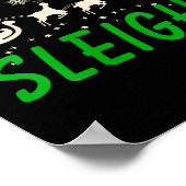 Womens Our Team Sleighs Reindeers Santa's Workers  Poster (Hoek)