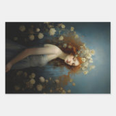 Women's paintings with gold accents decoupage inpakpapier vel (Voorkant 2)