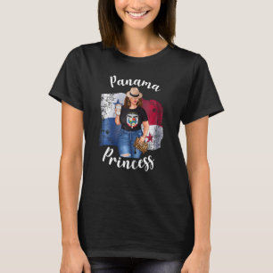 Womens Panama Princess houdt van koffie van Panama T-shirt