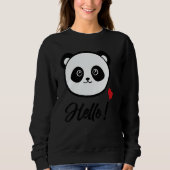 Womens  Panda 'hello' Trui (Voorkant)