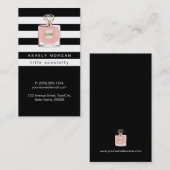 Womens parfumegeurstoffen Winkelen zwarte witte st Visitekaartje (Voorkant / Achterkant)