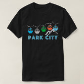 Womens Park City Ski Mountain Gondola Park City, T-shirt (Design voorkant)