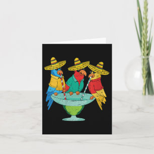 Womens Parrot Cinco De Mayo Funny Drink Tequila Kaart