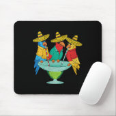 Womens Parrot Cinco De Mayo Funny Drink Tequila Muismat (Met muis)