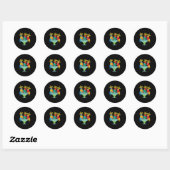 Womens Parrot Cinco De Mayo Funny Drink Tequila Ronde Sticker (Vel)