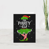 Womens Party Elf Christmas Family Girls Women Elf  Kaart (Voorkant)
