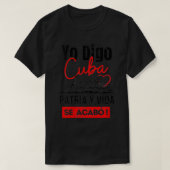 Womens Patria y Vida Cuba VNeck T-shirt (Design voorkant)