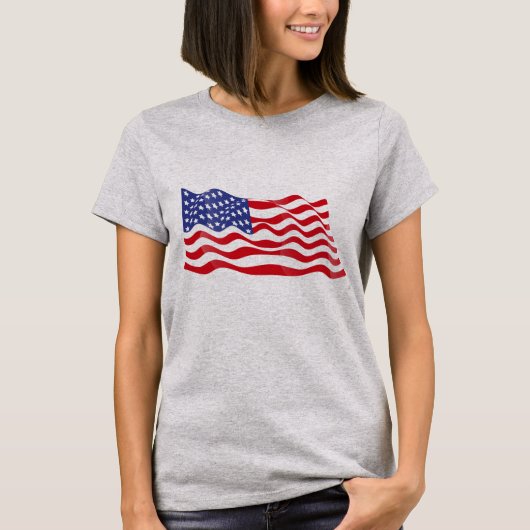 Womens Patriotic T-Shirt (Voorkant)