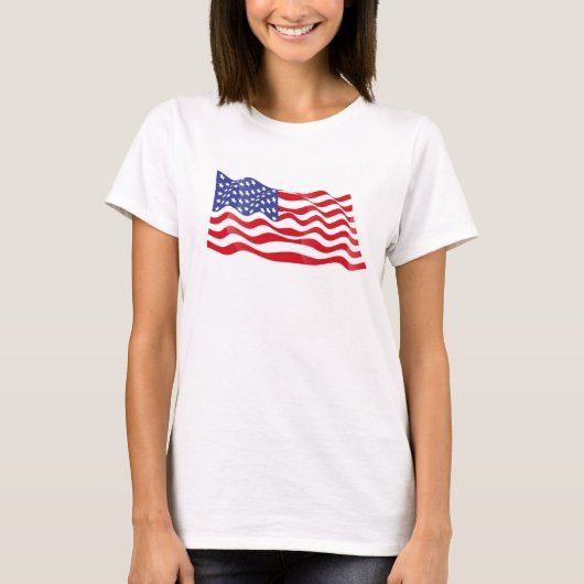 Womens Patriotic T-Shirt (Voorkant)