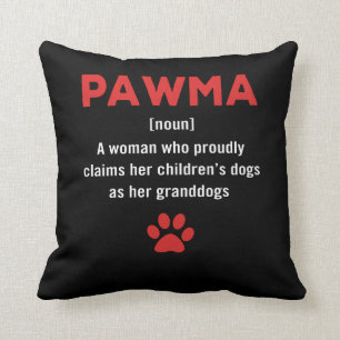Womens PawMa defintie Dog Grandma dog ma gift Kussen