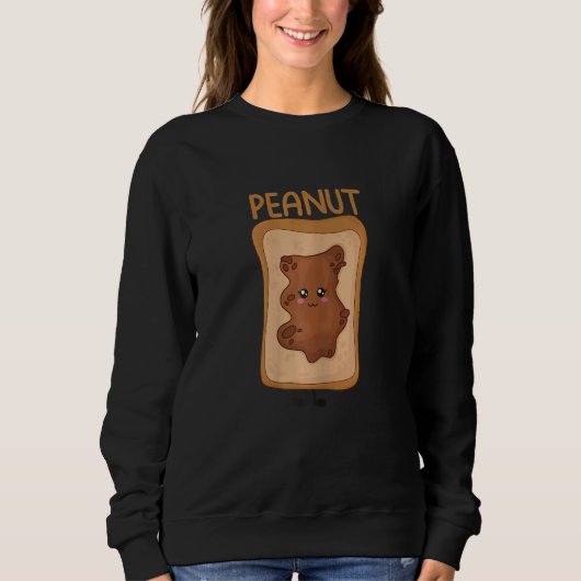 Womens Peanut Butter And Jelly Best Friend Matchin Trui (Voorkant)