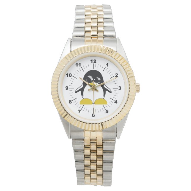 Women's Penguin Two-Tone Armband Horloge (Voorkant)