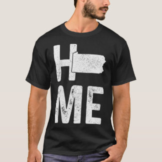 Womens Pennsylvania Home State Map Pride G T-shirt