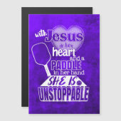 Womens Pickleball Paddle and Jesus Card (Voorkant / Achterkant)