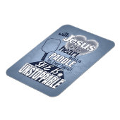 Womens Pickleball Paddle en Jesus Quote Magneet (Linkerzijde)