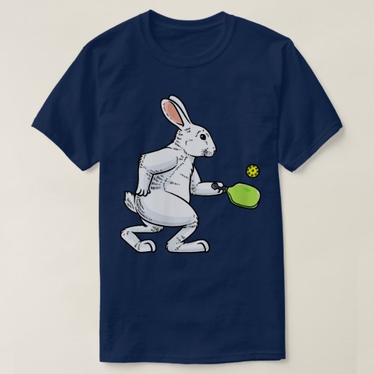 Womens Pickleball Player Rabbit Bunny Bunnies East T-shirt (Design voorkant)