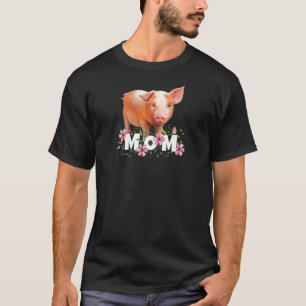 Womens Pig Ma Cute Young Pig Motive T-shirt