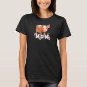 Womens Pig Ma Cute Young Pig Motive T-shirt (Voorkant)